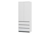 Шкаф Formo-5 (белый + планка антрацит, 80х54х207 см) ph-shf-sh2-bl-pntc фото