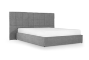 Кровать с матрасом Гортензия 160х200 (Светло-серый, велюр, без подъемного механизма) IMI grtnz-am160x200ssb фото 3