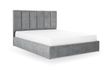 Ліжко Лотос 140х200 (Світло-сірий, велюр, без підйомного механізму) IMI