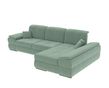 Угловой диван Денвер 2 (серо-зеленый, 285 х 195 см)
