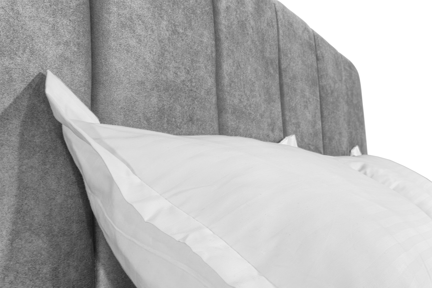 Ліжко Лотос 140х190 (Світло-сірий, велюр, підйомний механізм, ніша) IMI llts140x190ssp фото