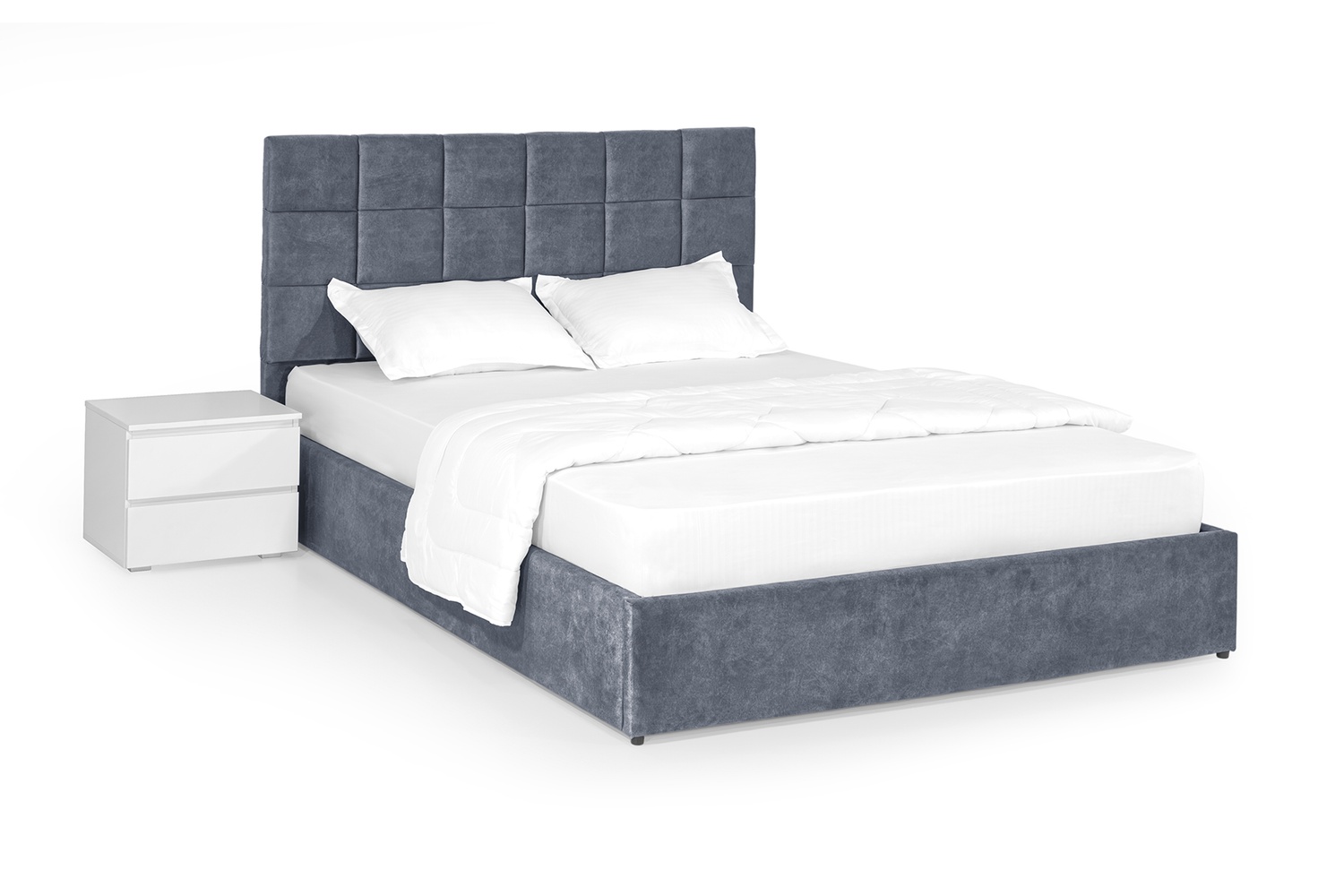 Ліжко Айстра 160х190 (Сірий, велюр, підйомний механізм, ніша) IMI str160x190sp фото