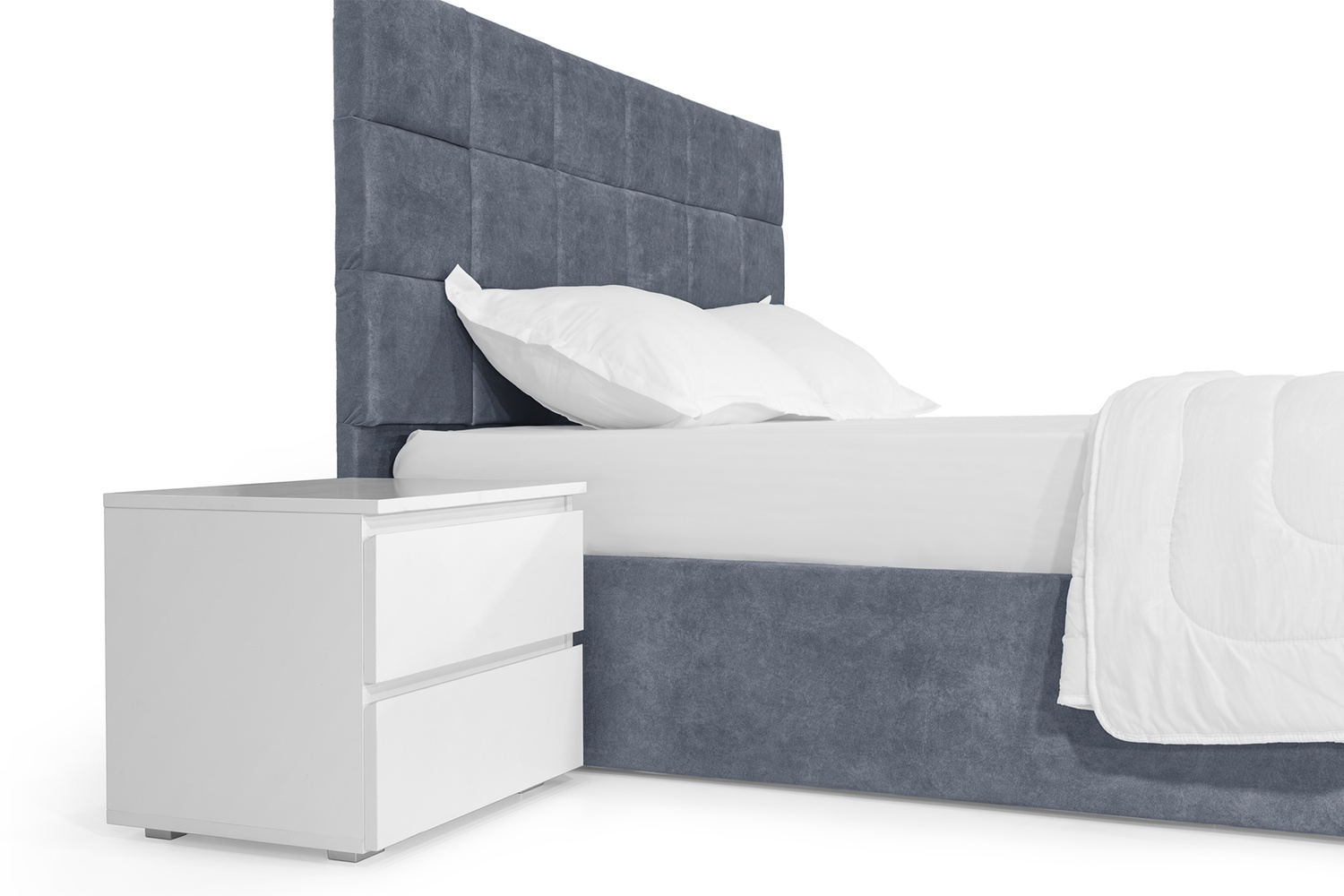 Ліжко Айстра 140х200 (Сірий, велюр, підйомний механізм, ніша) IMI str140x200sp фото