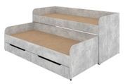 Двоярусне викатне ліжко Belvar-4 (197,2 &times; 83,4 &times; 86,5 см, бетон)