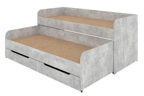 Двоярусне викатне ліжко Belvar-4 (197,2 &times; 83,4 &times; 86,5 см, бетон) ph-dt-lgk-sn5-bt фото