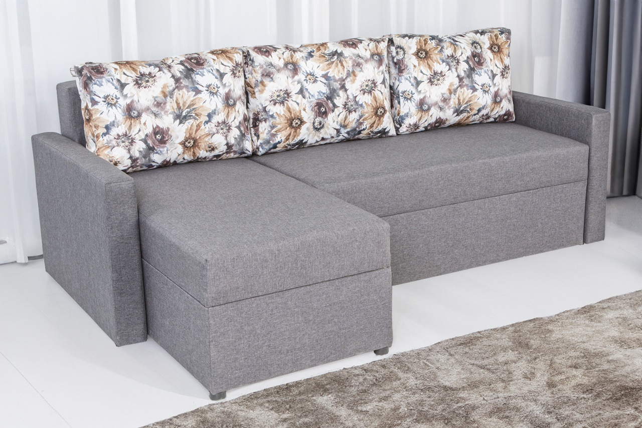 Кутовий диван Арні (сірий, 224х150 см) ІМІ krn-sn-8 фото