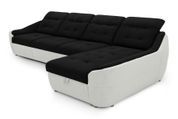 Кутовий диван Спейс АМ3 (337 &times; 187 см, чорний з молочним) IMI Premium ksps-AM3-ll-99-01-p фото