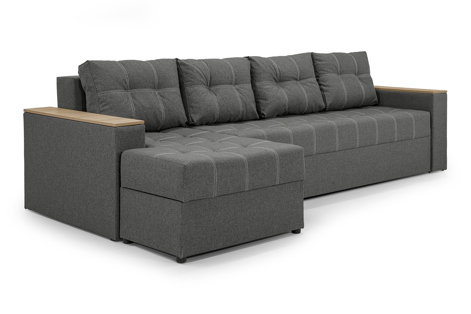 Кутовий диван Сіті Плюс (Сірий, 300х150 см) ІМІ kctp-sn-8 фото