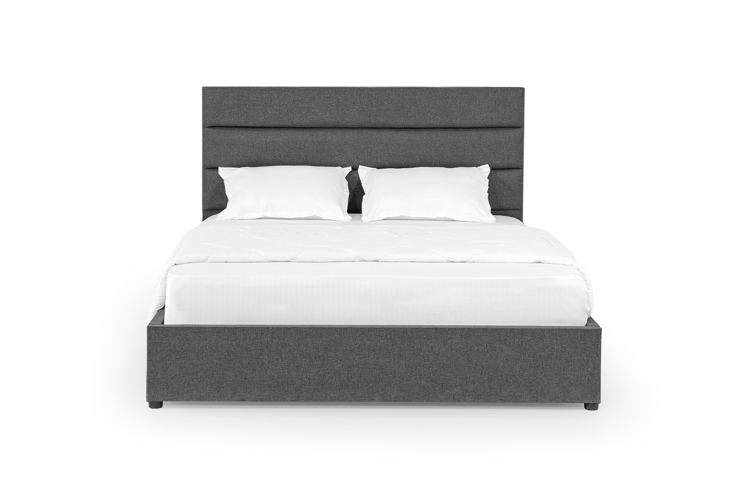 Кровать с матрасом Лилия 160х200 (Серый, рогожка, без подъемного механизма) IMI lllrg-am160x200sb фото
