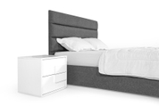 Кровать с матрасом Лилия 160х200 (Серый, рогожка, без подъемного механизма) IMI lllrg-am160x200sb фото 6