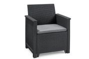 Комплект из 2 садовых кресел Дибров (65 &times; 63 см, графит) kt-krsd-ld-grf фото 3