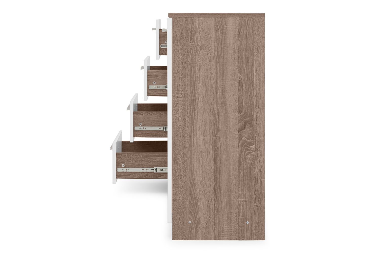 Комод Ультимо-12 (116 &times; 38 &times; 88 см, дуб трюфель и белый) md-kmd-k4-2a-db-trfl-bl фото