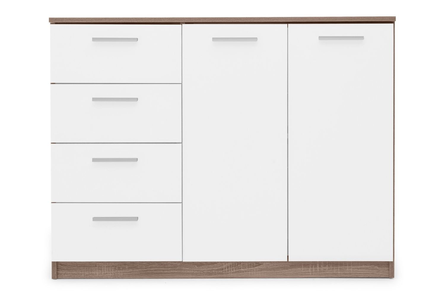 Комод Ультимо-12 (116 &times; 38 &times; 88 см, дуб трюфель и белый) md-kmd-k4-2a-db-trfl-bl фото