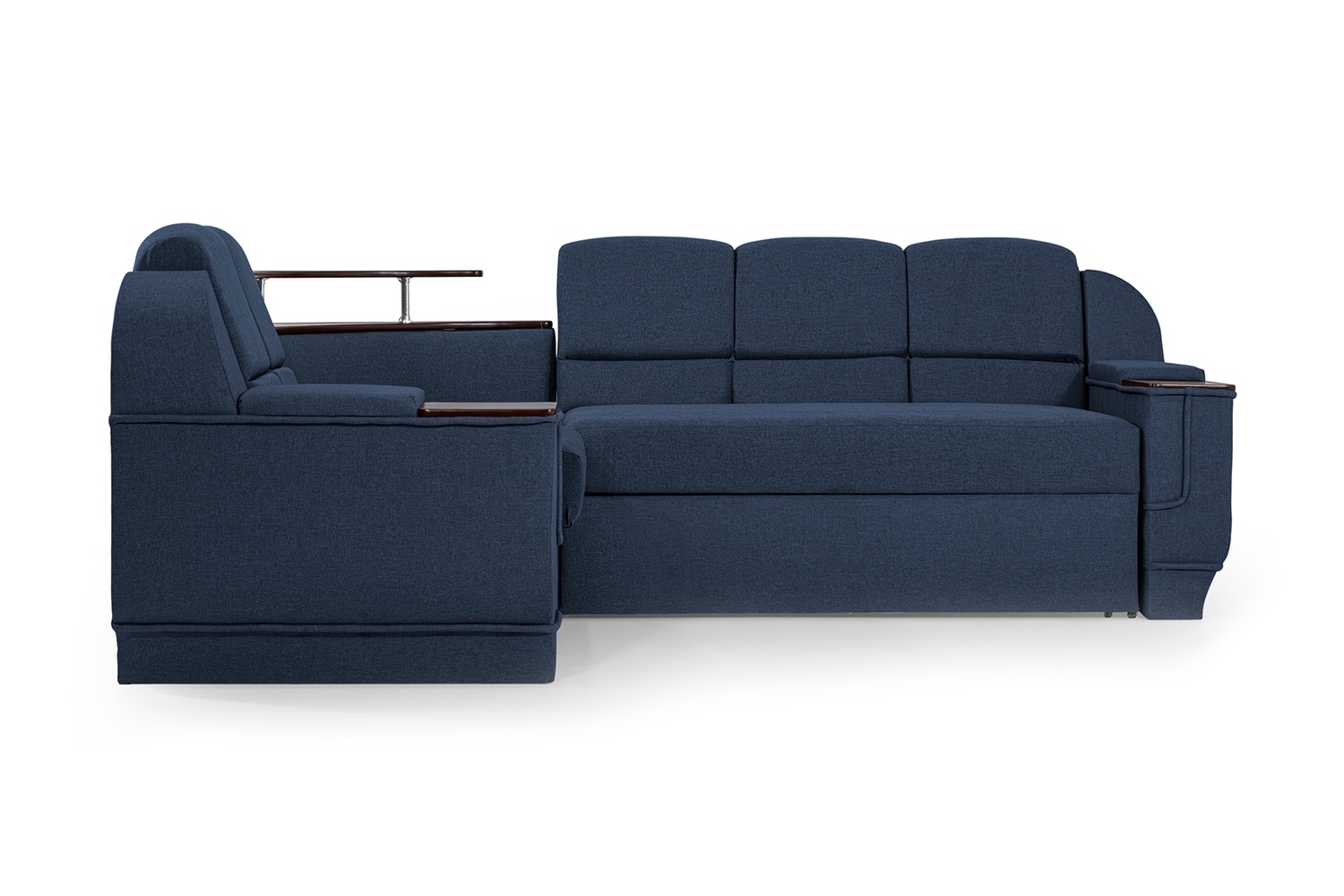 Комплект кутовий диван Меркурій з пуфом (Синій, 255х185 см) IMI kmrc-sn-16-p фото