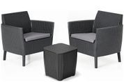 Комплект из 2 садовых кресел Колос (74 &times; 67 см, графит) kt-krssd-slm-d-grf фото