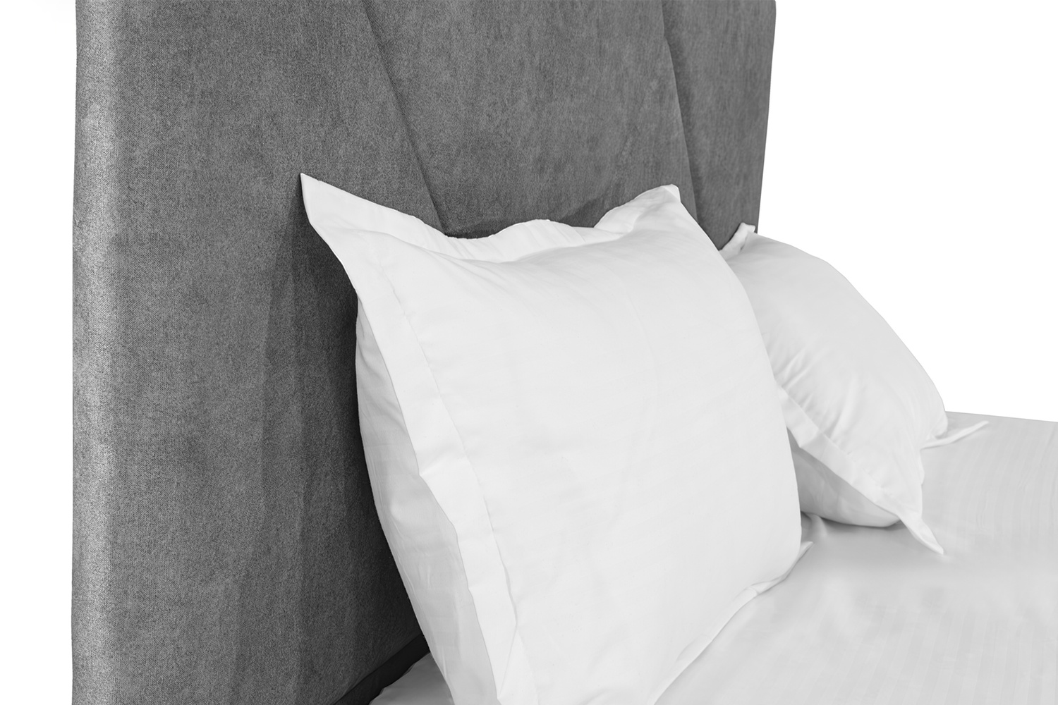 Ліжко Петунія 140х190 (Світло-сірий, велюр, без підйомного механізму) IMI ptn140x190ssb фото