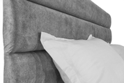 Кровать Лилия 140х200 (Светло-серый, велюр, без подъемного механизма) IMI lll140x200ssb фото 6