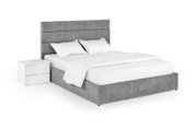 Кровать Лилия 140х200 (Светло-серый, велюр, без подъемного механизма) IMI lll140x200ssb фото 4