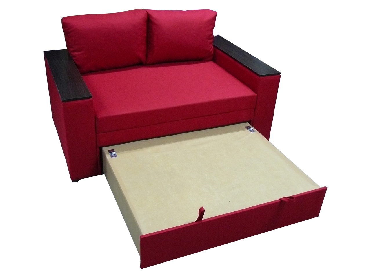 Диван-крісло Кубус 160 (червоний, 200х97 см) IMI dkbs160-sn-27 фото