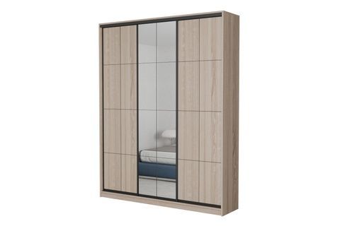 Шкаф-купе Нарния-1 (180 &times; 45 &times; 240 см, с зеркалом, дуб сонома светлый) m-shk-nrn-1-45-d-sn-dz фото