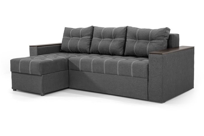 Кутовий диван Комфорт (сірий, 240х150 см) IMI kkmf-sn-8 фото