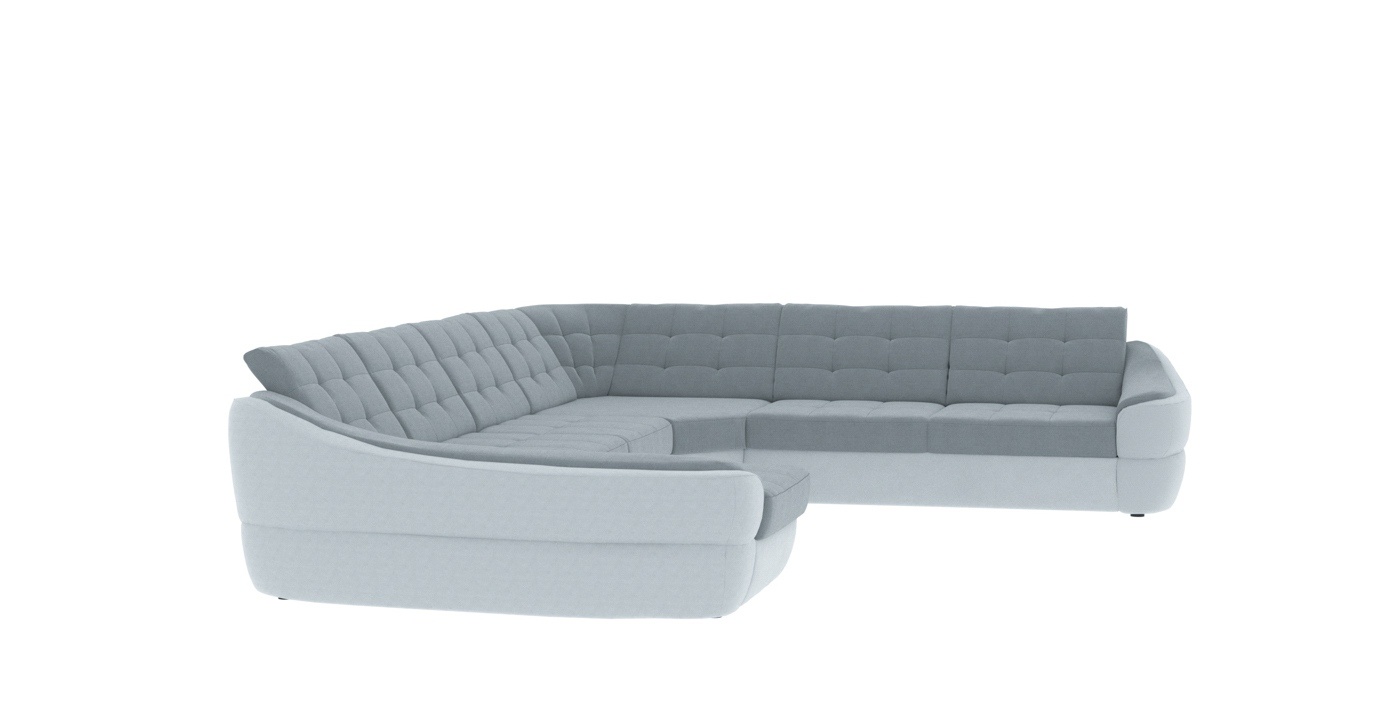 Кутовий диван Спейс XXL (сірий з світло-сірим, 375х310 см) kspsxxl-sir-ssir фото