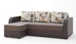 Угловой диван Париж (бежевый с коричневым + Париж, 235х150 см) IMI