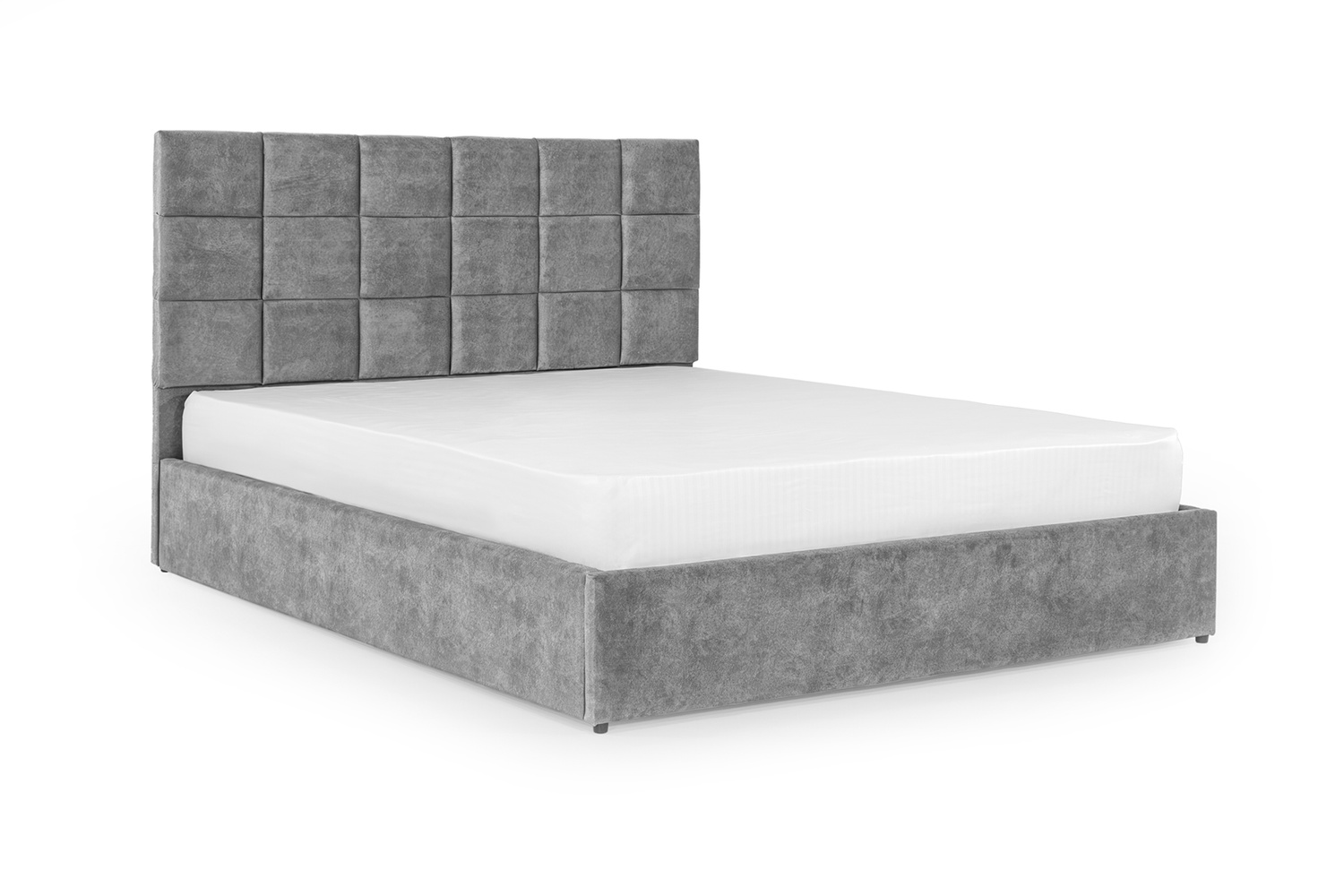 Кровать Астра 180х200 (Светло-серый, велюр, без подъемного механизма) IMI str180x200ssb фото
