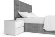 Ліжко Айстра 180х200 (Світло-сірий, велюр, без підйомного механізму) IMI str180x200ssb фото 5