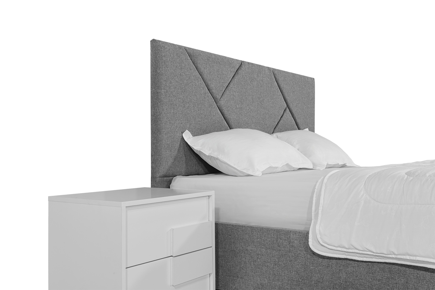 Ліжко Цинія 140х190 (Світло-сірий, рогожка, підйомний механізм, ніша) IMI tsnrg140x190ssp фото