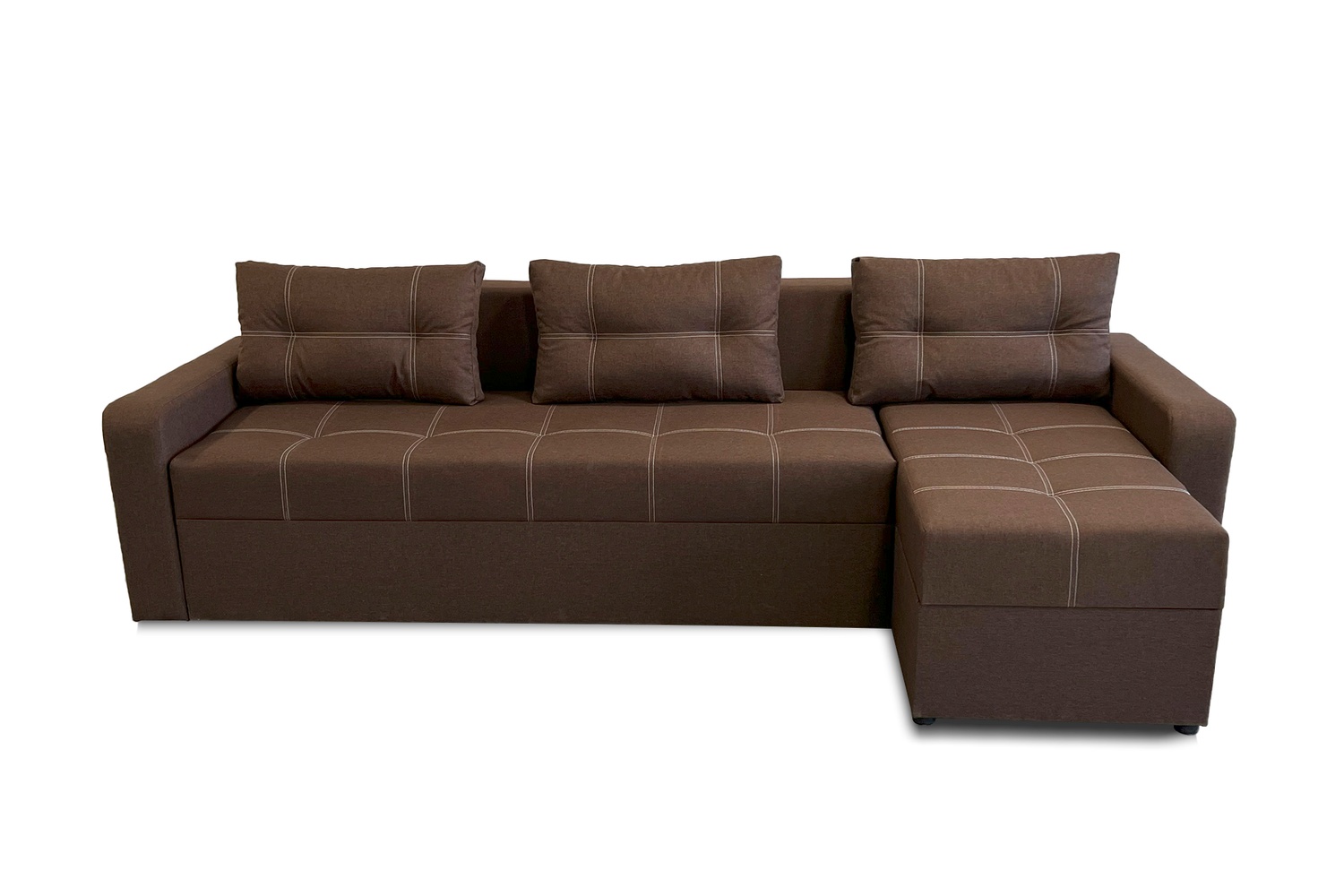 Угловой диван Хеопс Плюс (Коричневый, 290х150 см) IMI kkhpp-sn-3 фото
