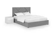 Ліжко Цинія 180х200 (Світло-сірий, рогожка, підйомний механізм, ніша) IMI tsnrg180x200ssp фото 4