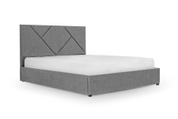 Ліжко Цинія 180х200 (Світло-сірий, рогожка, підйомний механізм, ніша) IMI tsnrg180x200ssp фото 1