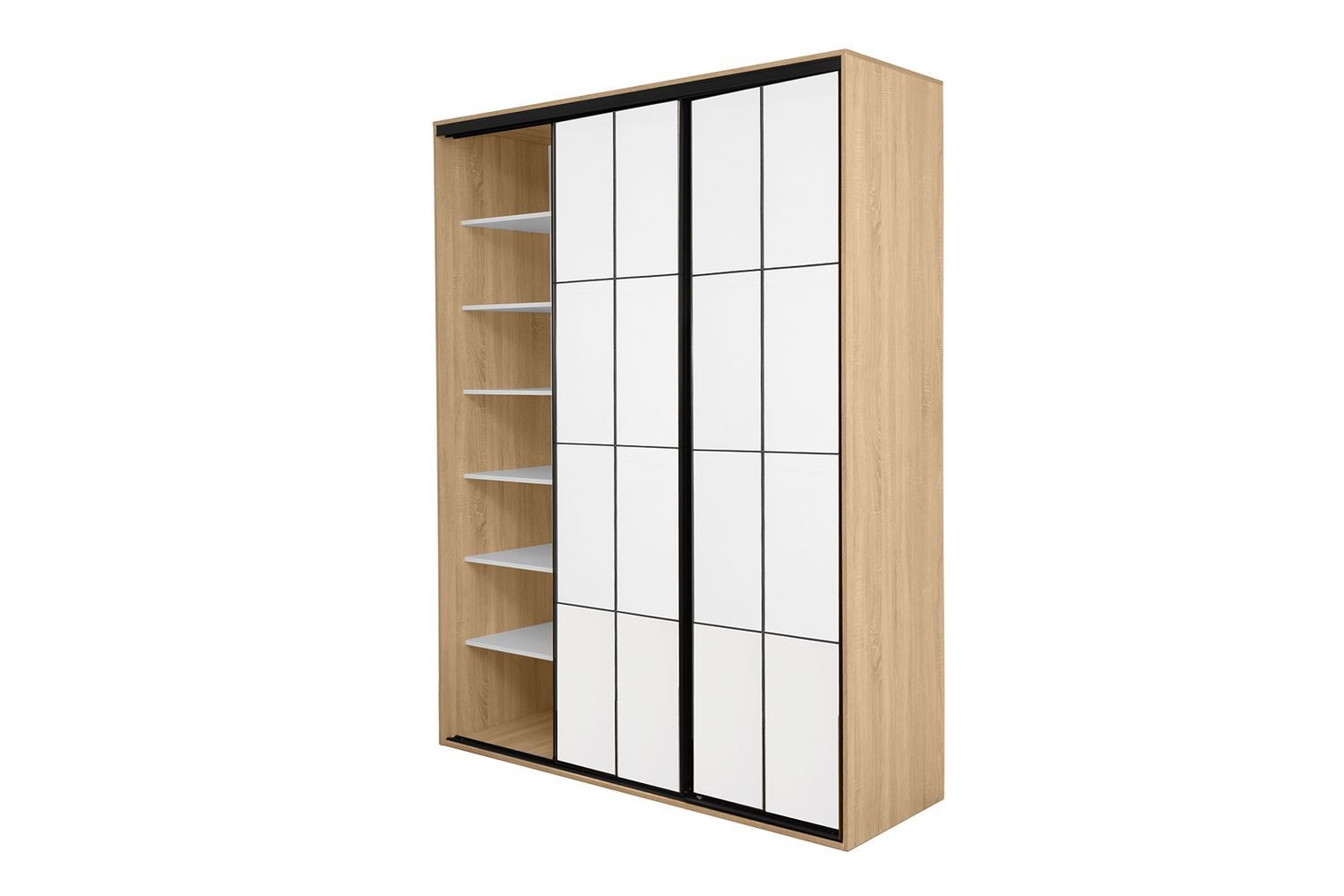 Шкаф-купе Нарния-3 (180 &times; 45 &times; 240 см, с зеркалом, дуб сонома светлый) m-shk-nrn-3-45-db-snm фото