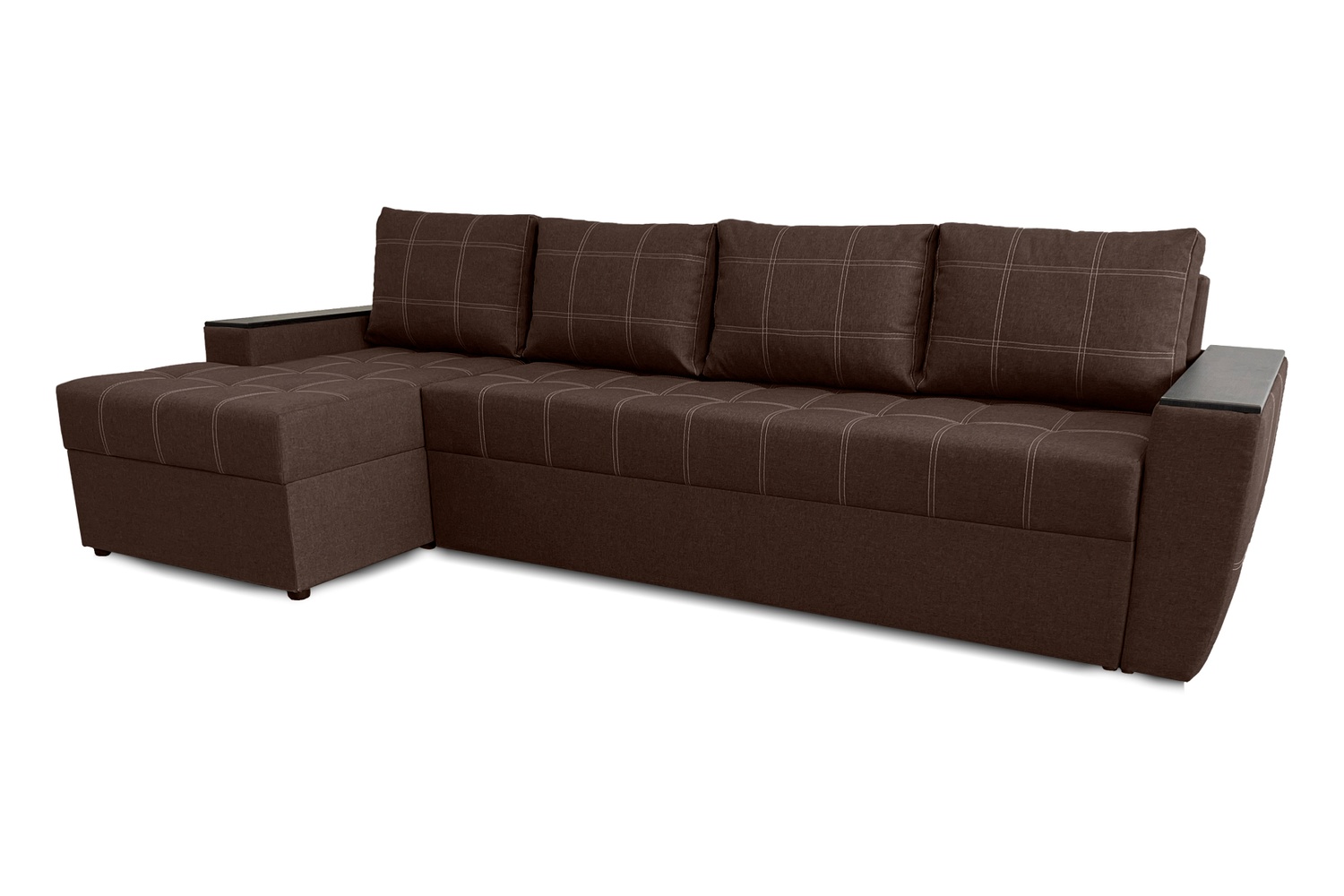 Кутовий диван Наполі Плюс (коричневий, 300х150 см) IMI knplp-sn-3 фото
