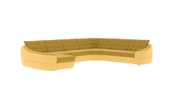 Кутовий диван Спейс XXL (гірчичний з жовтим, 375х310 см) kspsxxl-girch-jov фото 1