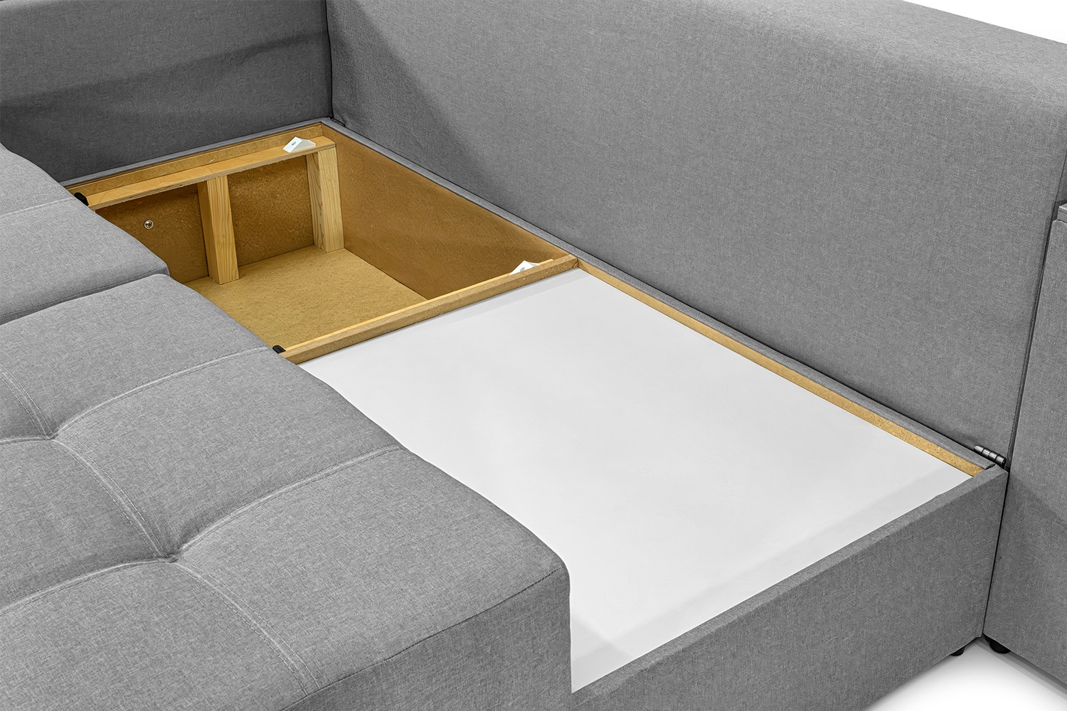 Кутовий диван Доміно (Світло-сірий, 245х160 см) IMI kbvr-sn-7 фото