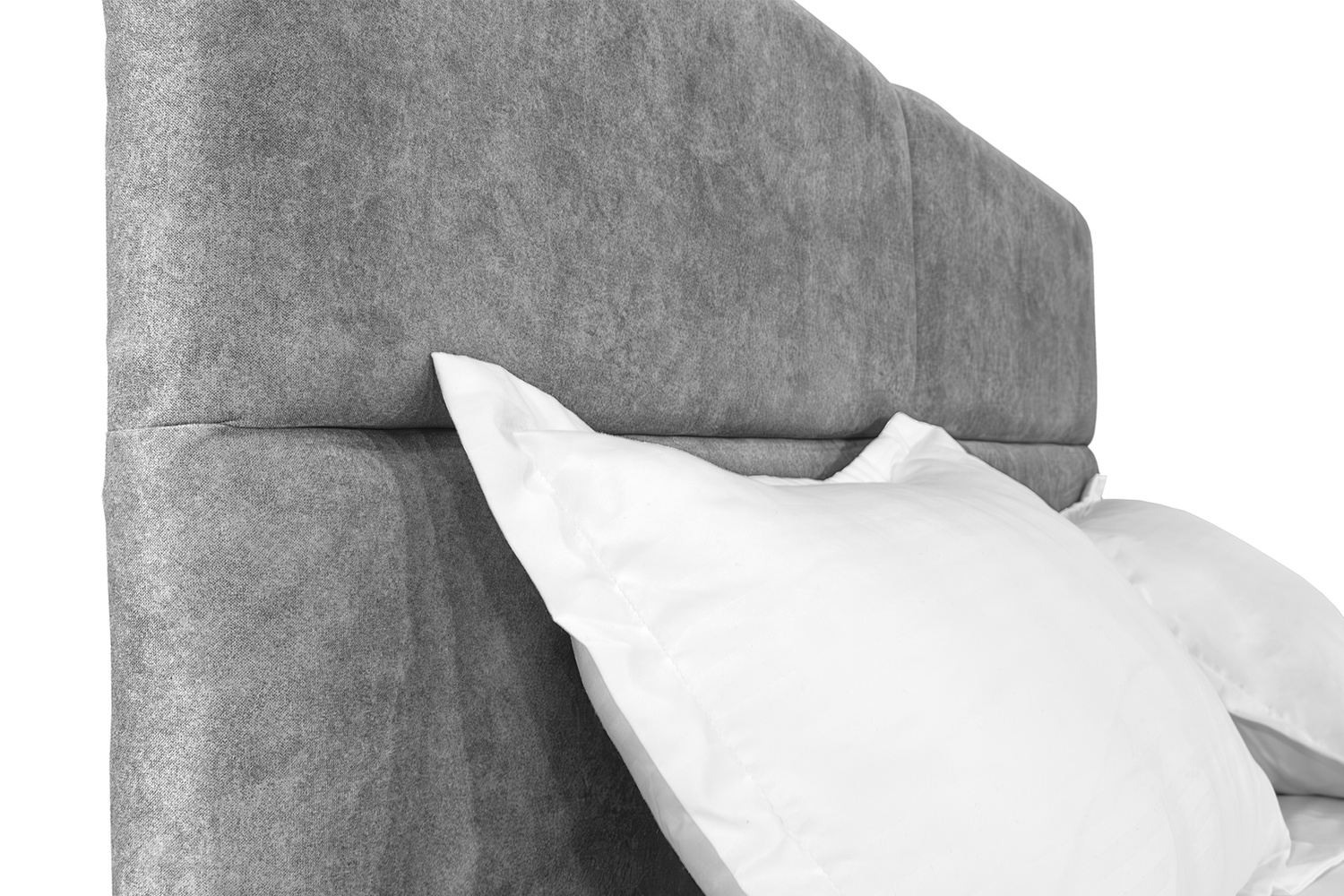 Ліжко Орхідея 180х200 (Світло-сірий, велюр, без підйомного механізму) IMI rhd180x200ssb фото