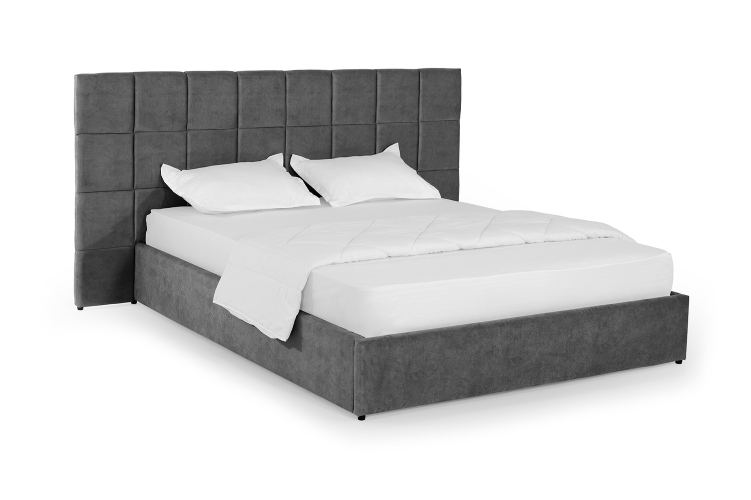 Ліжко Гортензія 160х190 (Темно-сірий, велюр, підйомний механізм, ніша) IMI grtnz160x190tsp фото