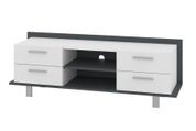 Тумба для TV Portio (140х40х48 см, антрацит + білий) ph-tmb-plrm-ntc-bl фото