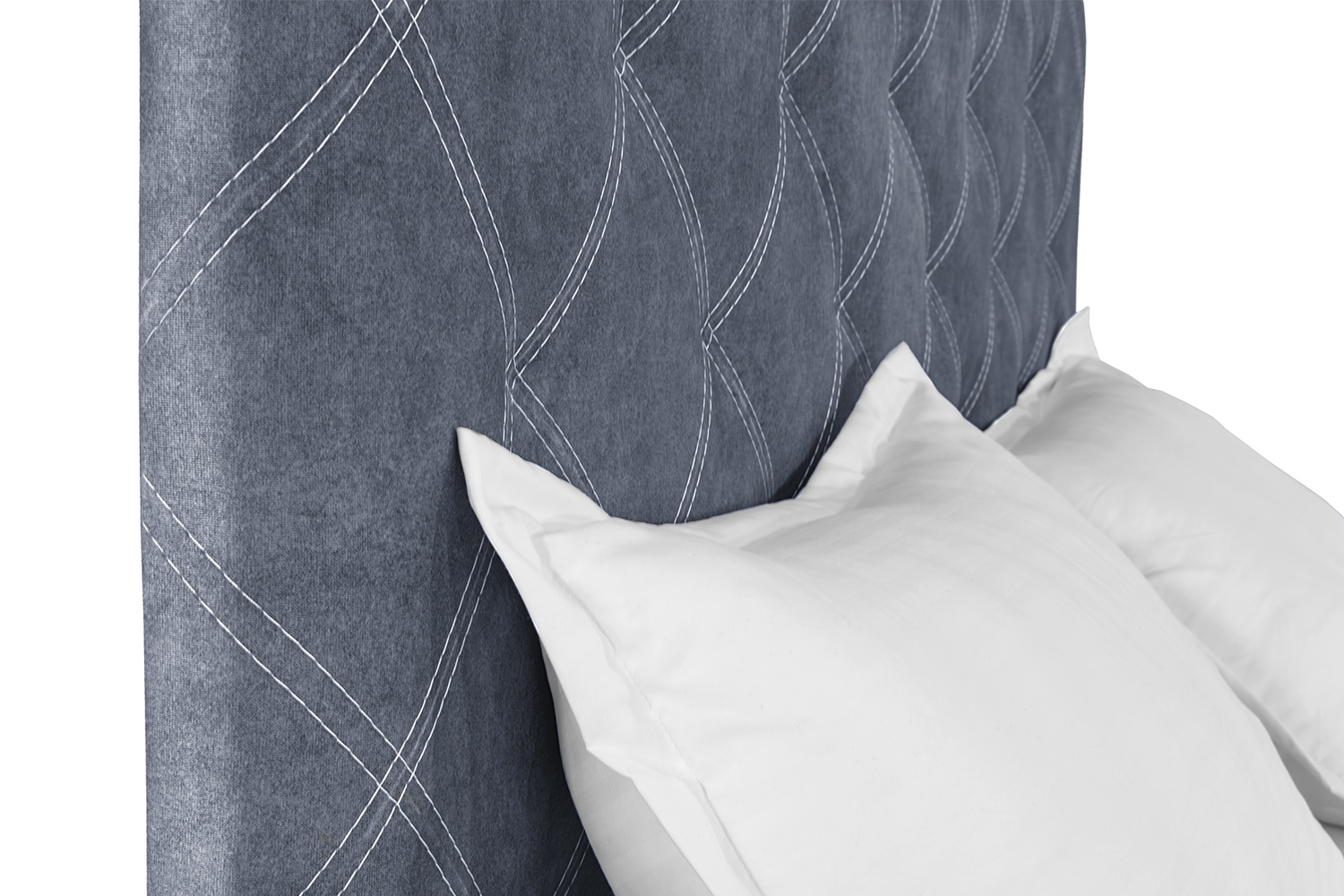 Кровать Барвинок 160х200 (Серый, велюр, без подъемного механизма) IMI brvnk160x200sb фото