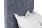 Кровать Барвинок 160х200 (Серый, велюр, без подъемного механизма) IMI brvnk160x200sb фото 6