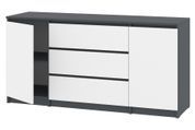 Комод Formo-7 (150 &times; 45 &times; 75 см, антрацит и белый) ph-kmd-ns3-2-ntrc-bl фото