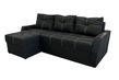 Кутовий диван Марк (Чорний, 224х150 см) ІМІ dmrk-sn-19 фото