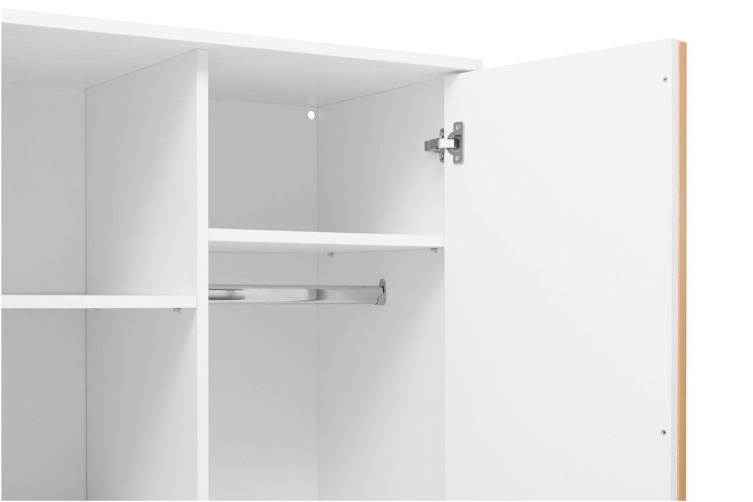 Шкаф Утро-3 (85,4 &times; 47,5 &times; 179,7 см, бело-буковый) vr-sh-stl-850-bl-bkv фото