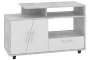Тумба для TV Zarnex (100 &times; 40 &times; 63 см, бетон і білий) ph-tmb-tv-r-bt-bl фото