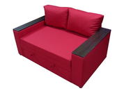 Диван-крісло Кубус 140 (червоний, 180х97 см) IMI dkbs-sn-27 фото