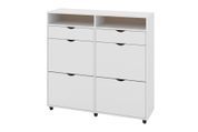 Тумба для обуви Clario (118,6х34х114,5 см, белый) ph-tmb-t6-bl фото