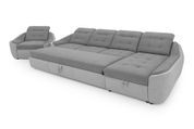 Комплект угловой диван Спейс АМ3 и кресло (бежевый с молочным) IMI Premium kmpl-sps-ll-09-01-p фото 5