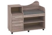 Тумба для взуття Harnex (93 &times; 38 &times; 75,5 см, трюфель і сірий) ph-tmb-vz-b2-trfl-sr фото